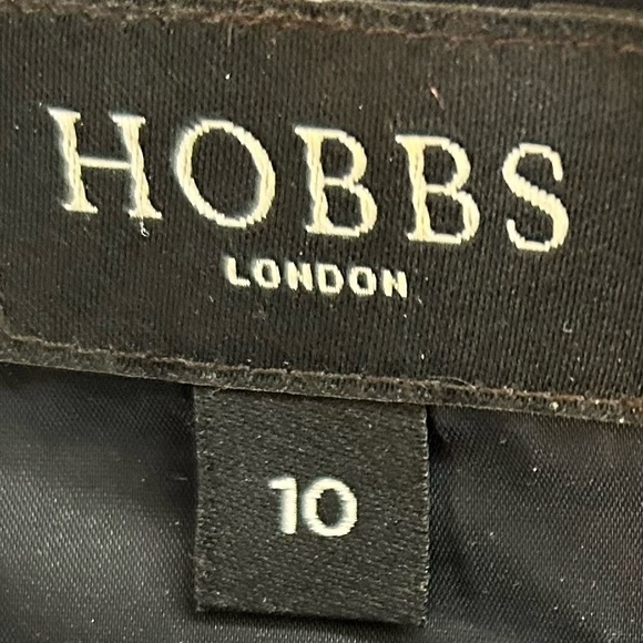 Hobbs of London wool sheath dress 10 sleeveless navy blue - Picture 2 of 7